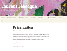 Tablet Screenshot of laurentlebecque.com